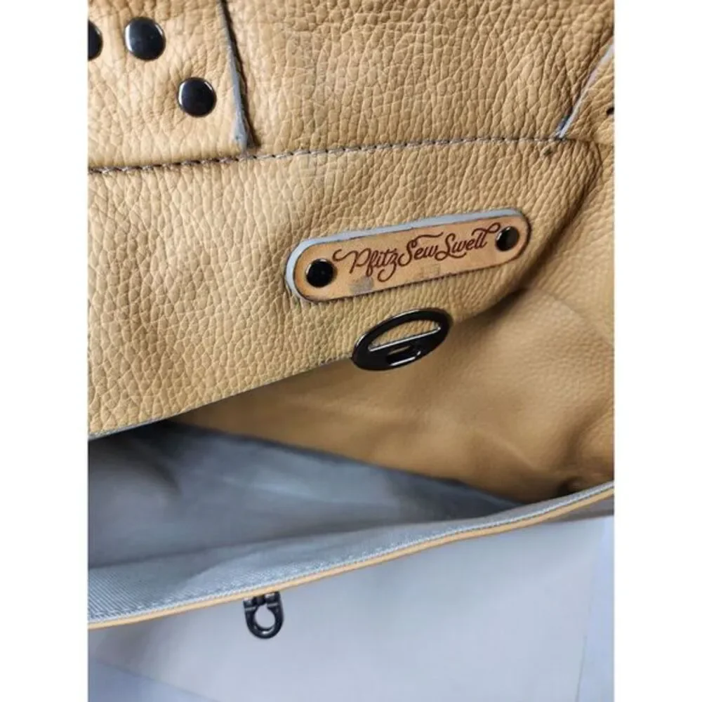 Cascina -‎ Made to Order - Pebble Grain Hobo Shoulder Bag Purse Brown Large